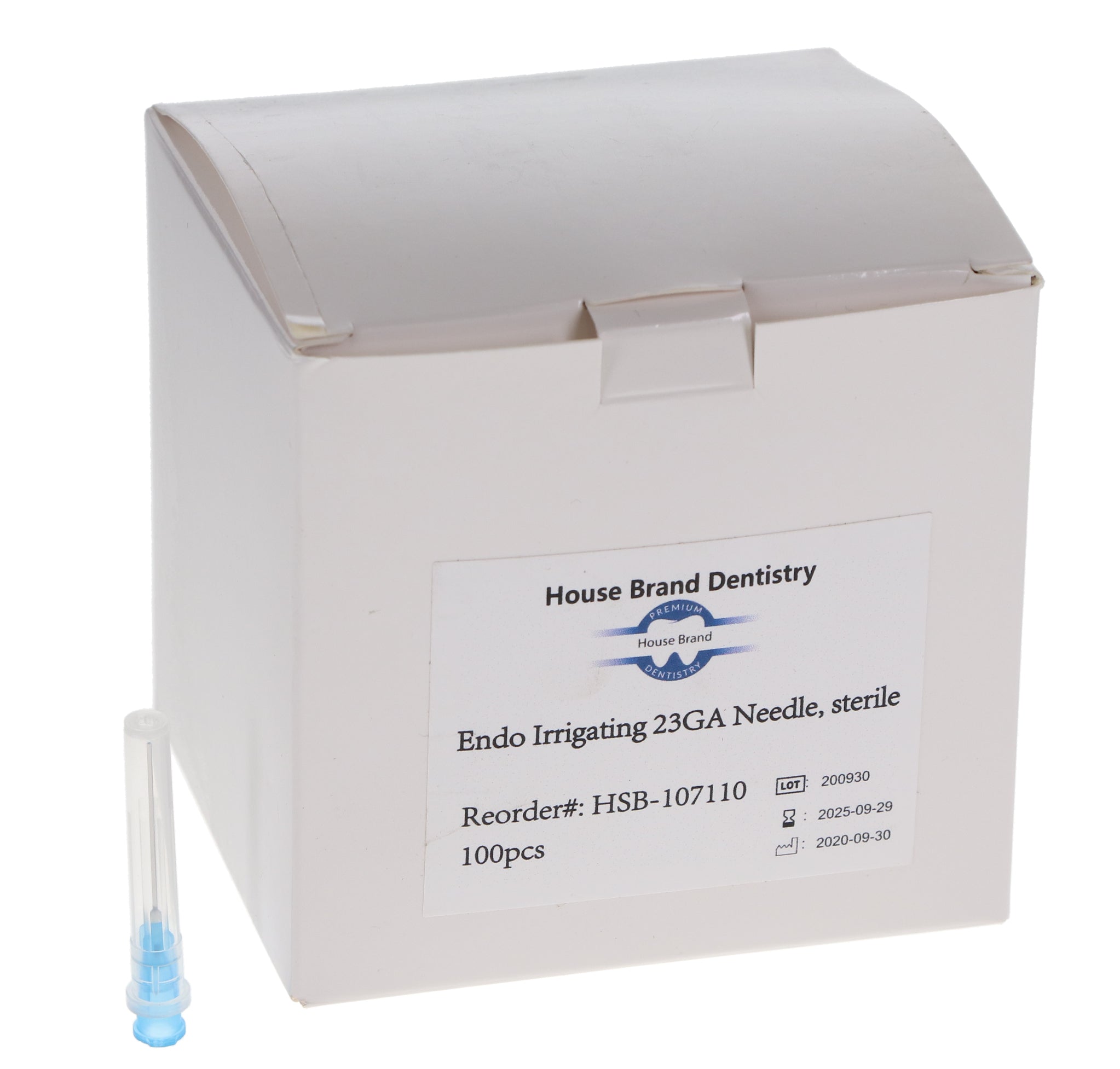 House Brand Dentistry 107110 Endo Irrigating 23 Gauge Dental Needles 100/Pk House Brand Dentistry 107110 Endo Irrigating 23 Gauge Dental Needles 100/Pk